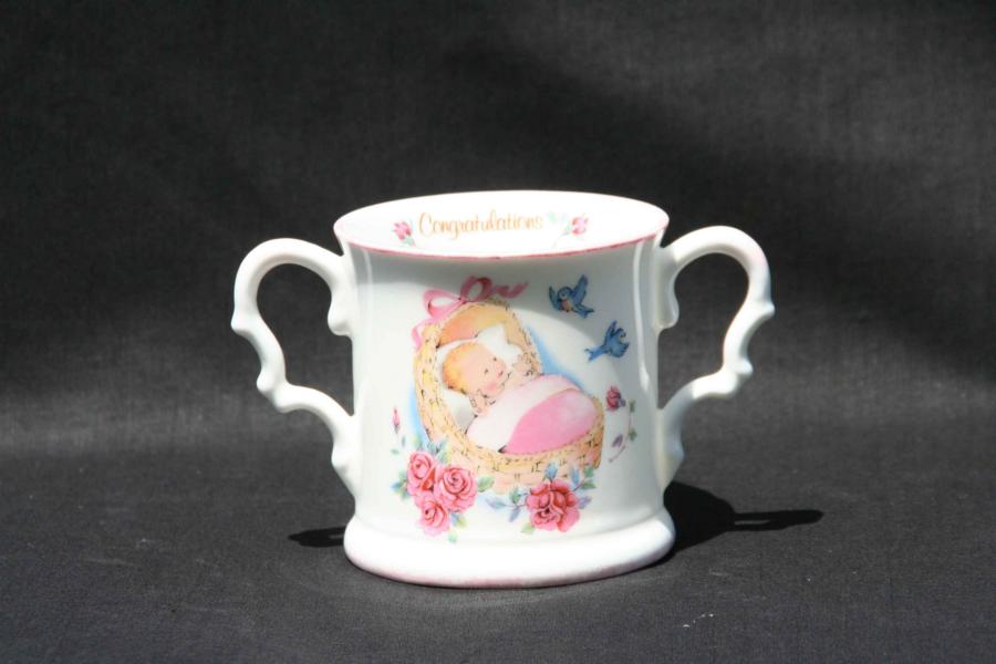 Baby cup Pink Christening